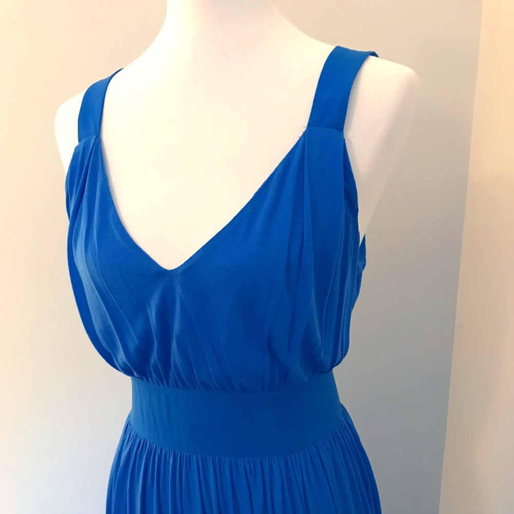 J Crew Silk Blend Maxi Dress